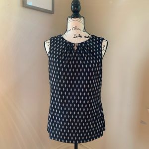 Black and white polka dot top